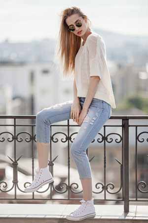 jeans Ophef lezing Helle Jeans kombinieren - Damen und Herren Outfit Ideen